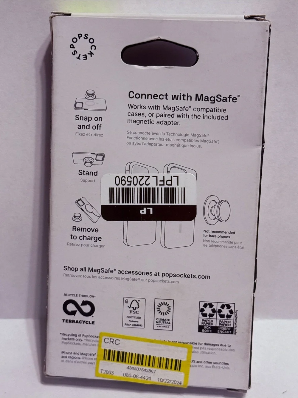 PopSockets Magnetic Phone Grip & Stand for MagSafe metallic premium